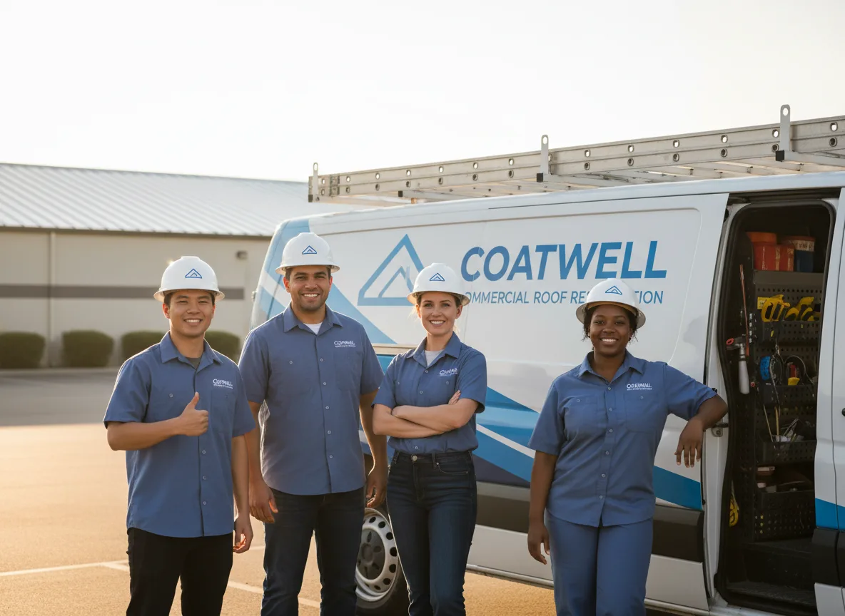 Commercial roof coating company in Hazleton, IN