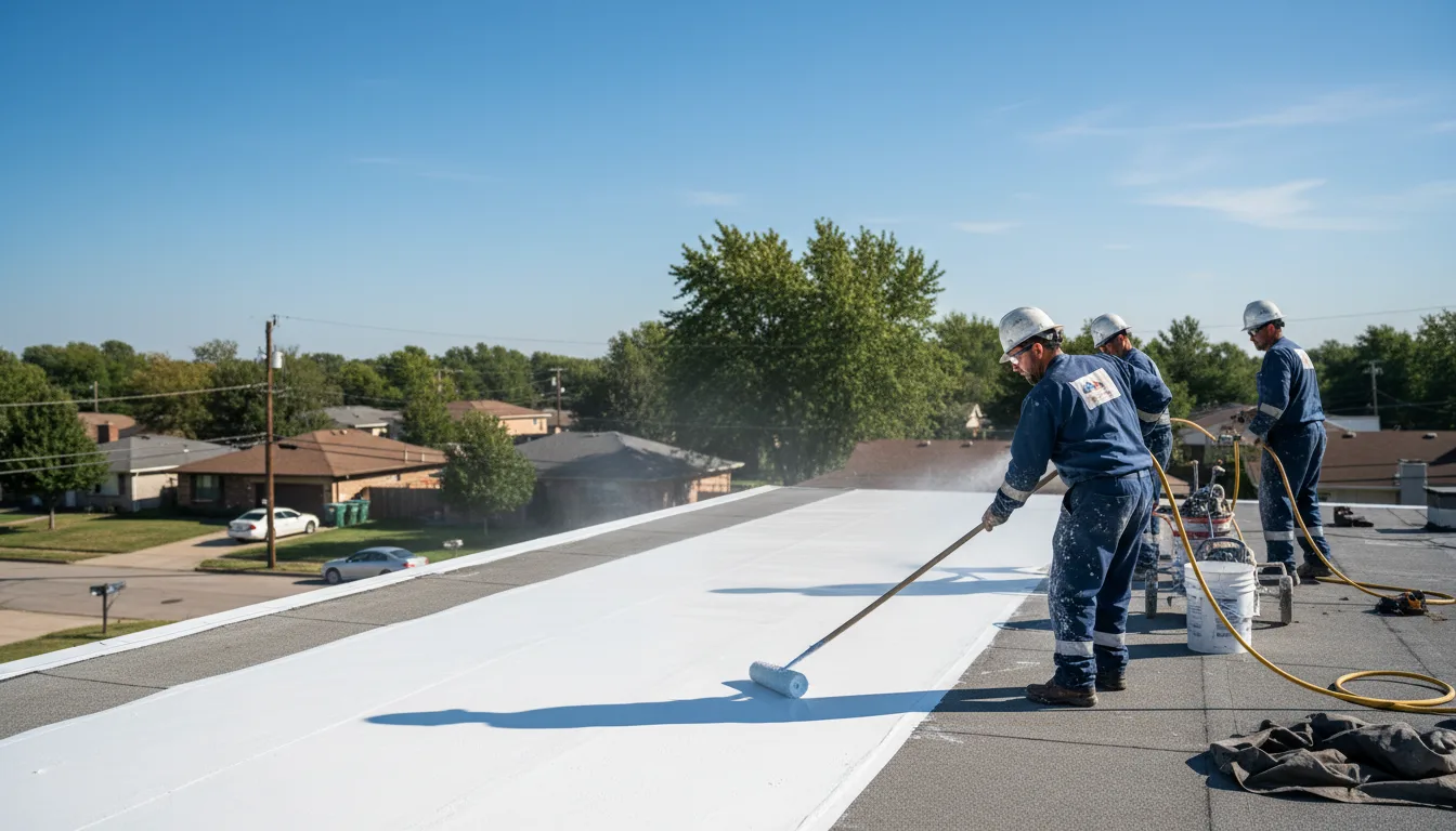 Commercial roof coating in Hazleton, IN near me